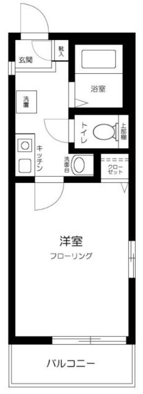 グレージュ大森(1K/3階)の間取り写真