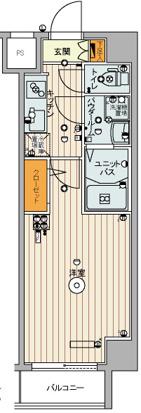 スカイコート押上参番館(1K/3階)の間取り写真