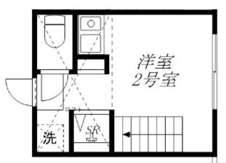 ホットハウス小岩(ワンルーム/1階)の間取り写真