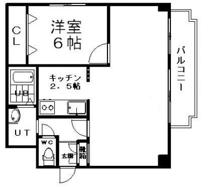 ノール北11条(1LDK/6階)の間取り写真