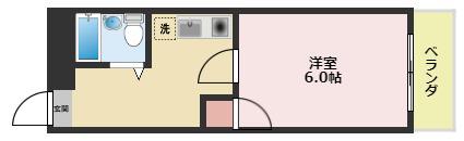 メゾン野田(1K/2階)の間取り写真