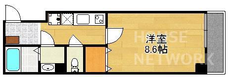 RESONANCE西陣(1K/2階)の間取り写真