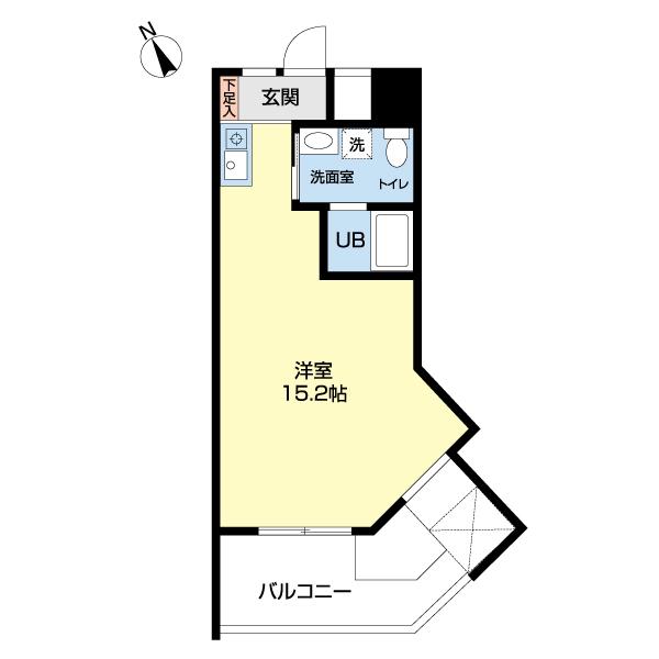 ZEE HAVEN(ワンルーム/7階)の間取り写真