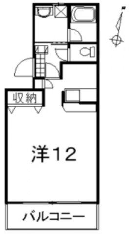 ミヅホマンション(1K/1階)の間取り写真