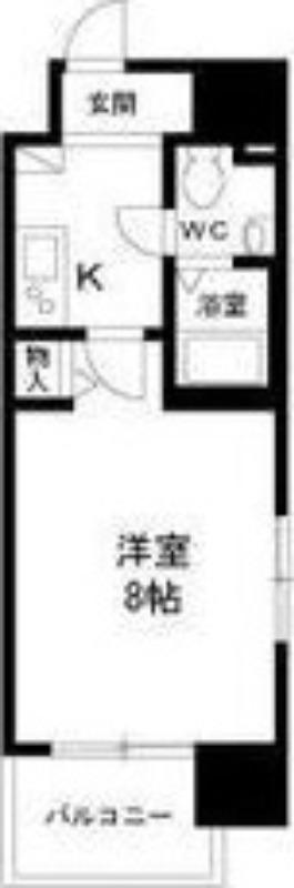 エコロジー鶴舞レジデンス(1K/3階)の間取り写真