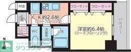 AVANTI ATSUTA(1K/8階)の間取り写真
