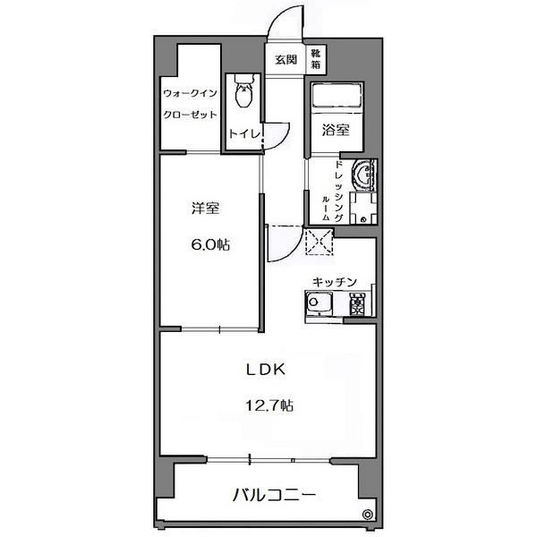 MAJESTY(1LDK/2階)の間取り写真