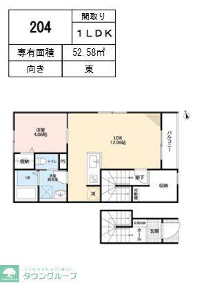 リーブルファイン春日部樋堀(1LDK/2階)の間取り写真