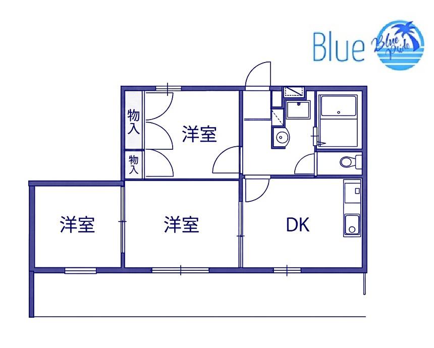 PARKヴィラ(3DK/1階)の間取り写真