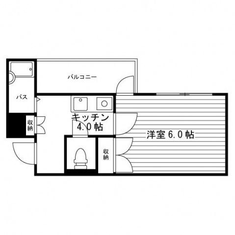 シェモア一番館(1K/2階)の間取り写真
