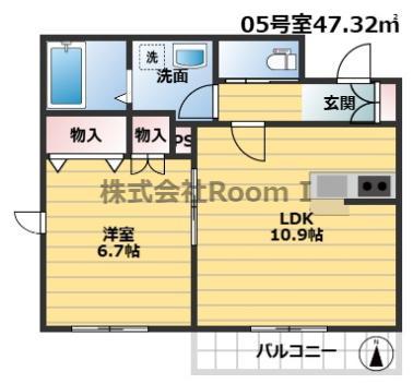 メゾンセレーノ 旭化成ヘーベルメゾンHEBEL HAUS(1LDK/2階)の間取り写真