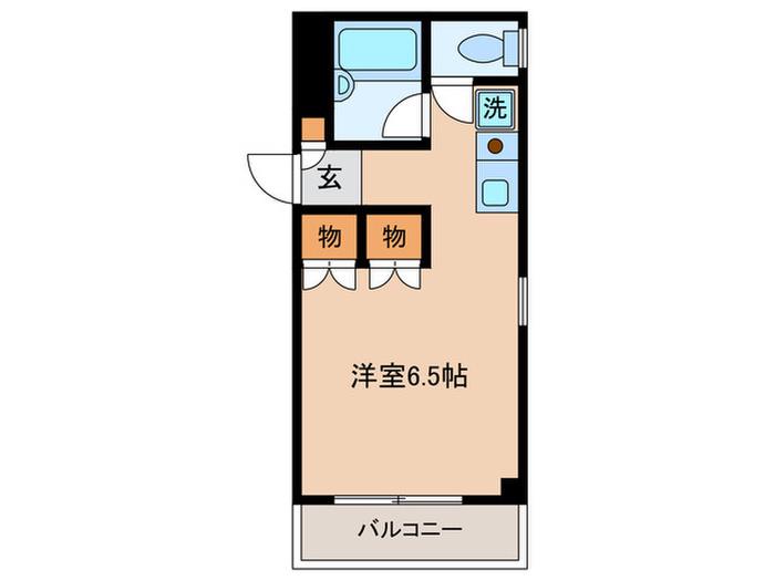 アイル目黒(ワンルーム/3階)の間取り写真