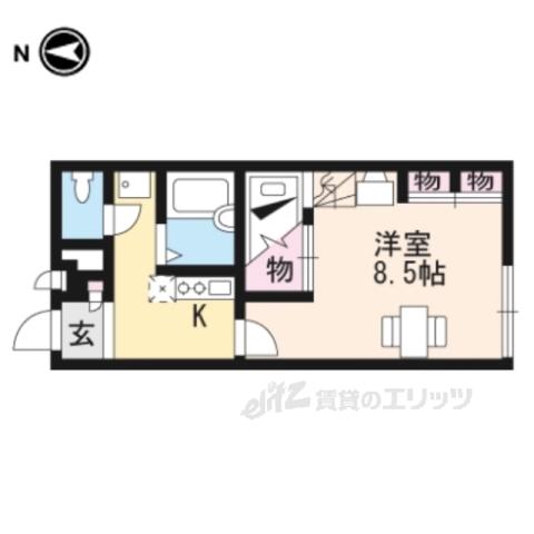 レオパレスアーバンヒルズ(1K/1階)の間取り写真