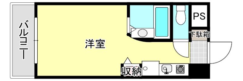 ルネスロワール東公園(ワンルーム/10階)の間取り写真