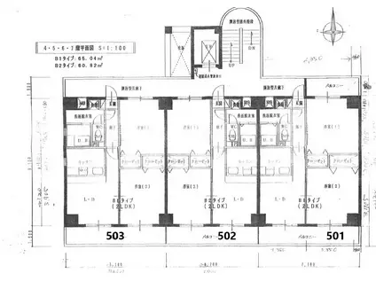パレロワイヤル(2LDK/5階)の間取り写真