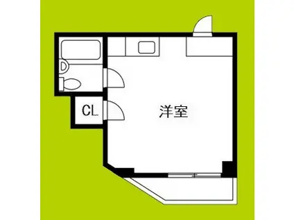 プレアール天王寺(ワンルーム/5階)の間取り写真