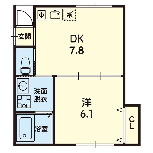 ZIN005(1DK/1階)の間取り写真