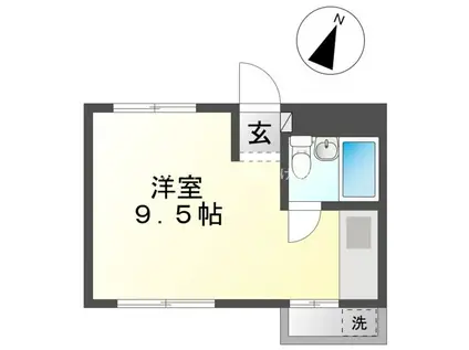 東小鷹野メゾン(ワンルーム/2階)の間取り写真