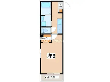 A.REK SHIROYAMA(1K/3階)の間取り写真