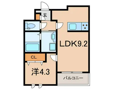 旭化成田代町PJ(1LDK/2階)の間取り写真
