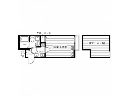 コリーナ津田山(1K/1階)の間取り写真