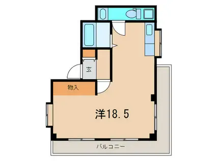 溝の口ノースリバー(ワンルーム/2階)の間取り写真