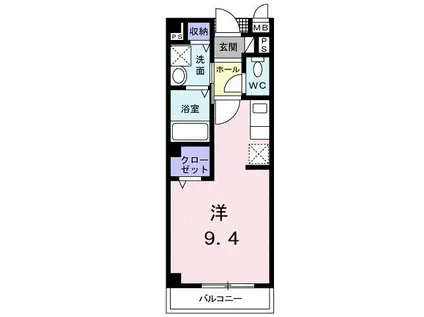 JR紀勢本線 黒江駅 徒歩1分 2階建 築24年(ワンルーム/2階)の間取り写真