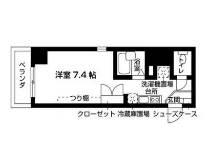 FCプレミール三田(ワンルーム/9階)の間取り写真