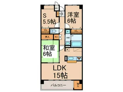 セントアロマ(2SLDK/6階)の間取り写真