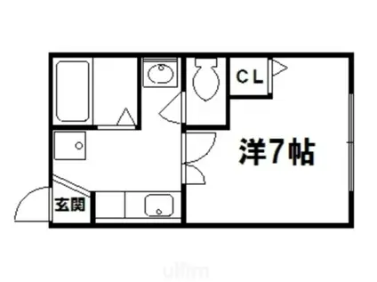 セゾンドアオイ(1K/1階)の間取り写真