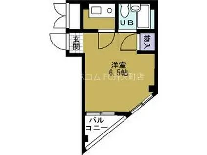 エスタイル天保山(1K/2階)の間取り写真