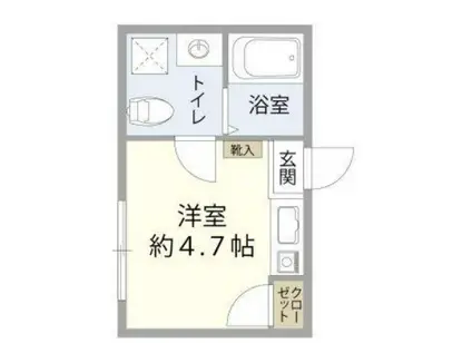 CONTEL NAKANO(ワンルーム/3階)の間取り写真