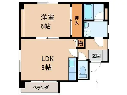 リブラ10番丁(1LDK/5階)の間取り写真