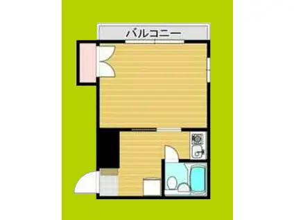 下新庄駅前ビル(1K/4階)の間取り写真