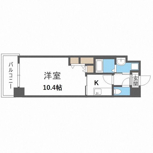 アーバネックス梅田東(1K/7階)の間取り写真