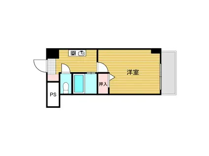 ノルデンハイム瑞光II(1K/4階)の間取り写真