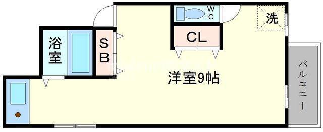 井上ビル(ワンルーム/7階)の間取り写真