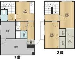 VILLA510 NO.6(2DK/1階)の間取り写真