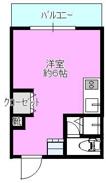 メゾン大岡山(ワンルーム/3階)の間取り写真