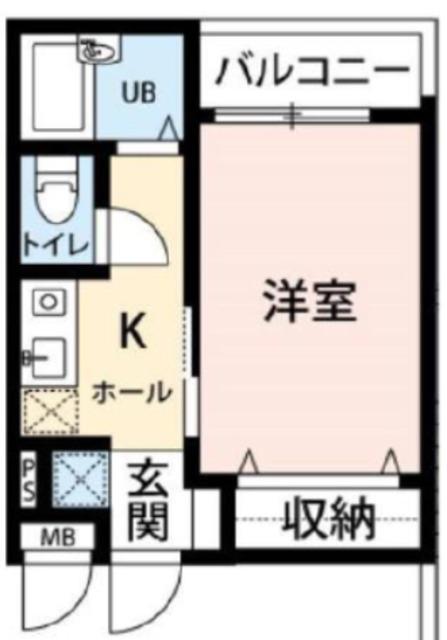 グランバニエA(1K/3階)の間取り写真