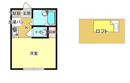 グランデ駒込(ワンルーム/2階)の間取り写真