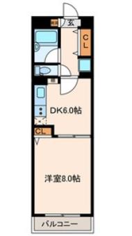 ラ・ベリーテ西葛西(1DK/9階)の間取り写真