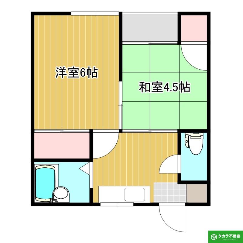 光吉台ハイツ(2DK/3階)の間取り写真