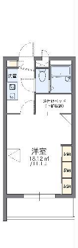 レオパレスアステラス(1K/2階)の間取り写真