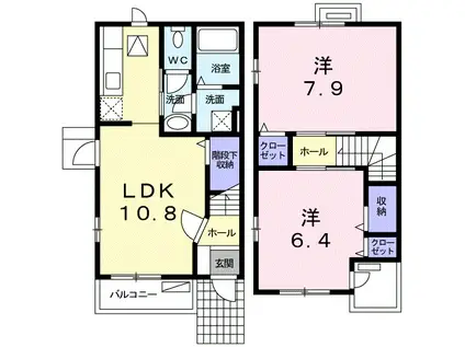 ウェーブイン畷(2LDK/1階)の間取り写真