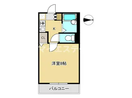 ロイヤルマンションII(1K/3階)の間取り写真
