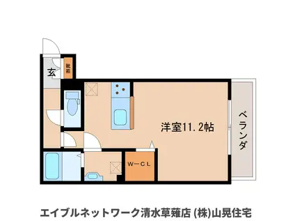 ワンユニバーシティプレイス(ワンルーム/3階)の間取り写真