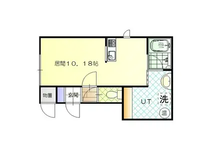 GARRRIII(1K/2階)の間取り写真