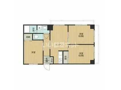 センチュリー深谷(3DK/5階)の間取り写真