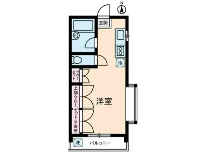 エクセルイトウ(ワンルーム/3階)の間取り写真